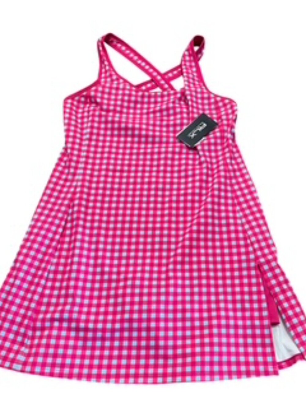 Ralph Lauren Pink Gingham Mini Dress - Picture 13 of 15